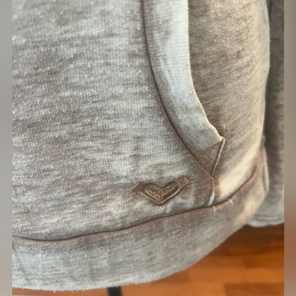 Roxy Burnout Wheat Colored Lightweight Hooded Top… - image 6